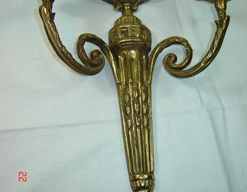 Παλιά Γαλλική  μπρούτζινη  απλίκα εποχής σε ζευγάριcirca 1900 ΤΙΜΗ:200 ΕΥΡΩ